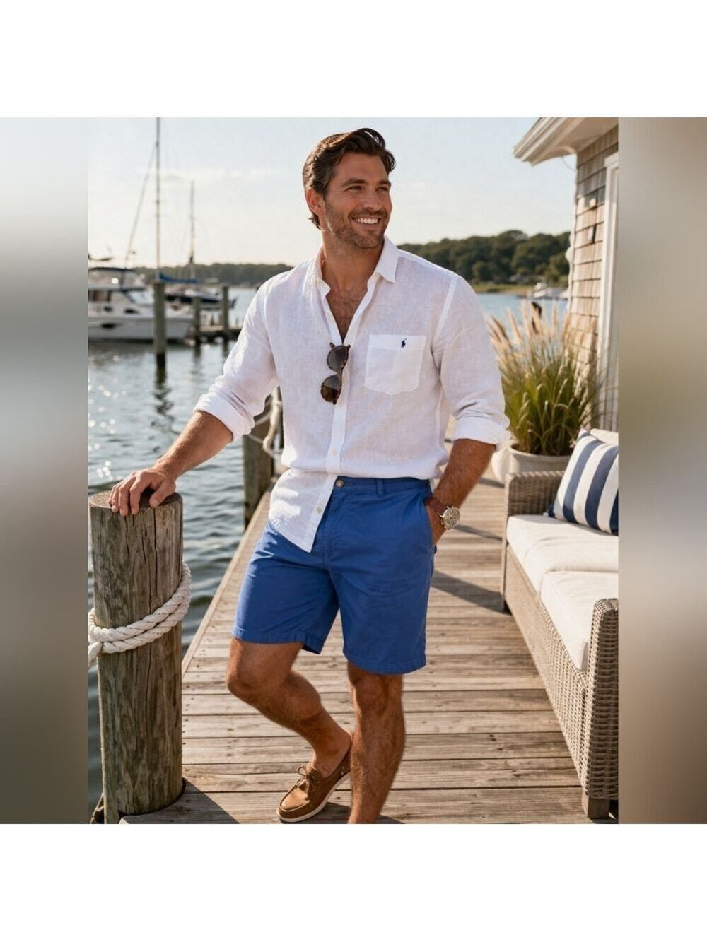 Polo Ralph Lauren Chino Classic Fit Shorts Blue 30W 9”